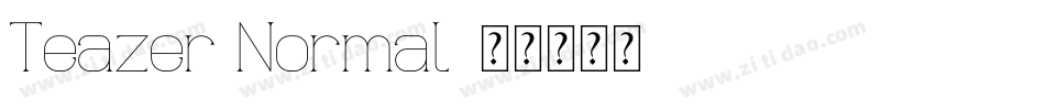 Teazer Normal字体转换